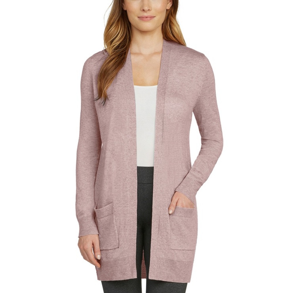 Matty M Womens Duster Open Front Knit Cardigan